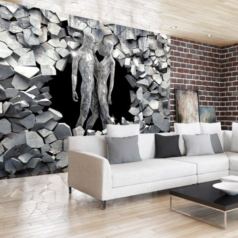 FOTOTAPETA SAMOPRZYLEPNA 3D NA ŚCIANĘ 196x140 Kamienne Postacie FOTOTAPETA SAMOPRZYLEPNA 3D NA ŚCIANĘ 196x140 Kamienne Postacie