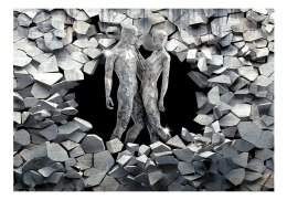 FOTOTAPETA SAMOPRZYLEPNA 3D NA ŚCIANĘ 196x140 Kamienne Postacie