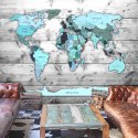 Fototapeta samoprzylepna - Turkusowa Mapa