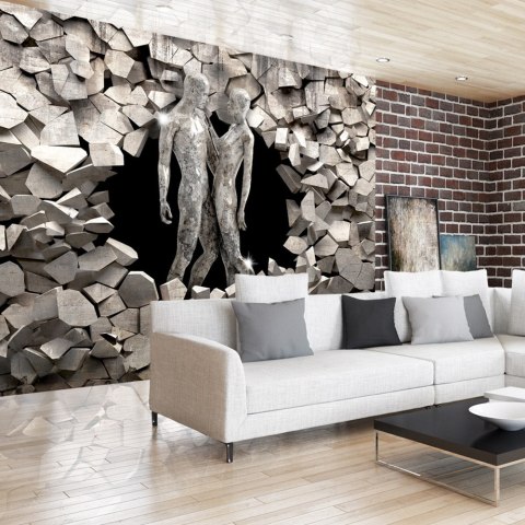 FOTOTAPETA SAMOPRZYLEPNA 3D NA ŚCIANĘ 196x140 Kamienne Postacie FOTOTAPETA SAMOPRZYLEPNA 3D NA ŚCIANĘ 196x140 Kamienne Postacie