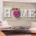 Fototapeta samoprzylepna - Home Fiolet Serce