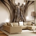 FOTOTAPETA SAMOPRZYLEPNA 3D NA ŚCIANĘ 196x140 Brązowe Figury
