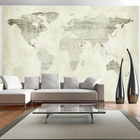 Fototapeta samoprzylepna - Szara Mapa Loft