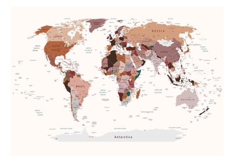 Fototapeta - Polityczna mapa świata Fototapeta - Polityczna mapa świata
