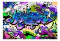Fototapeta - Fioletowe Graffiti