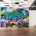 Fototapeta - Niebieskie Graffiti