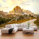 Fototapeta - Dolomity, droga w górach