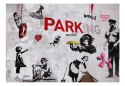 Fototapeta - Ściana Graffiti - Banksy