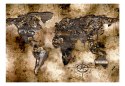 Fototapeta - Stara mapa świata