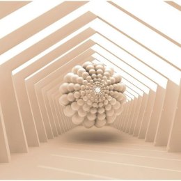 Fototapeta - Beżowa, nowoczesna 3D