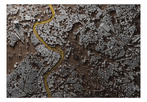 Fototapeta - Trójwymiarowa Mapa Rzymu Fototapeta - Trójwymiarowa Mapa Rzymu