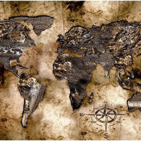 Fototapeta - Stara mapa świata Fototapeta - Stara mapa świata