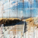 Fototapeta - Widok, Plaża, Deski
