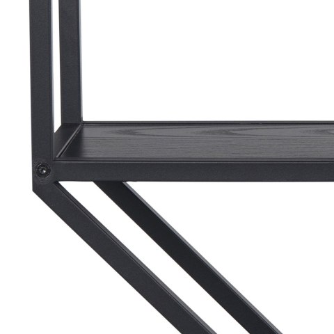 CZARNA WISZĄCA PÓŁKA DENMARK, 3 PÓŁKI, DO POKOJU, LOFT, METALOWA, 77 CM CZARNA WISZĄCA PÓŁKA DENMARK, 3 PÓŁKI, DO POKOJU, LOFT, METALOWA, 77 CM